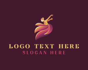 Dancing - Dancing Woman logo design