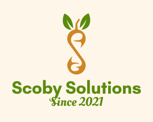 Scoby - Organic Fruit Kombucha logo design