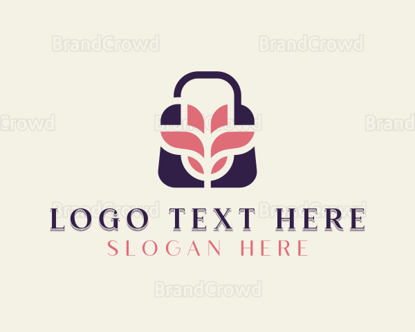 Flower Shopping Bag Logo