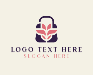 Flower Shopping Bag Logo