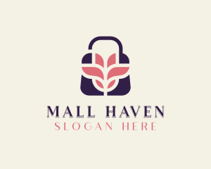 Flower Shopping Bag logo design