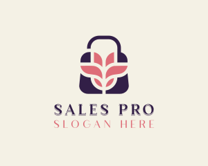 Flower Shopping Bag logo design