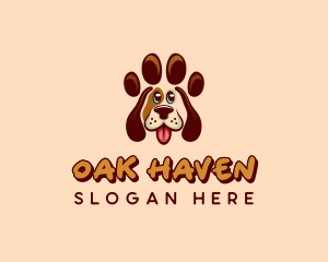 Dog Veterinary Paw Logo