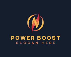 Charger - Lightning Bolt Charge logo design