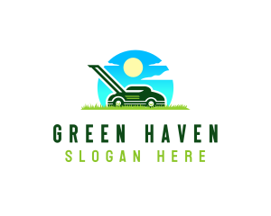 Grass Cutting Tool logo design