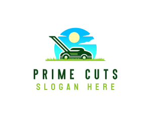 Grass Cutting Tool logo design