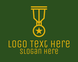 Win - Military Gold Medal logo design