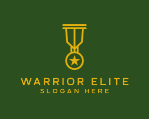 Military Gold Medal  logo design