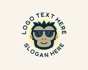 Primate - Ape Monkey Sunglasses logo design