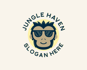 Ape Monkey Sunglasses logo design