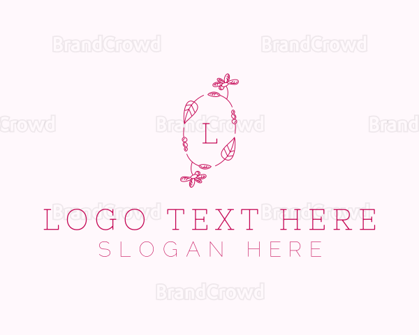 Nature Leaf Flower Decor Logo