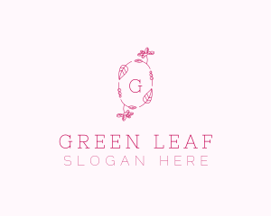 Nature Leaf Flower Decor logo design