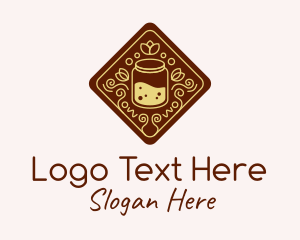 Vegan - Honey Jar Drink logo design