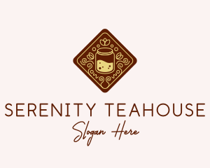 Teahouse - Honey Jar Drink logo design