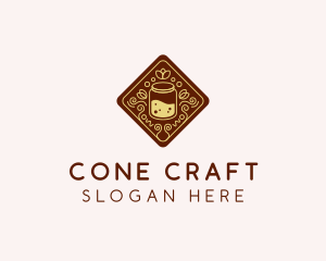 Honey Jar Drink logo design