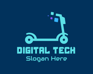 Digital - Digital Electric Scooter logo design