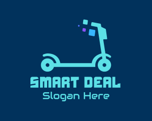 Digital Electric Scooter logo design