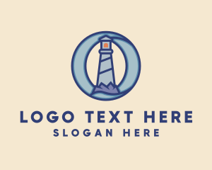 Seafarer - Lighthouse Bay Letter O logo design
