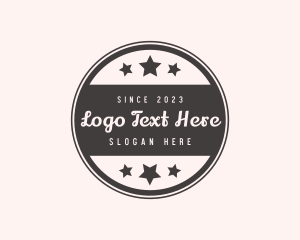 Wordmark - Brand Stars Badge logo design