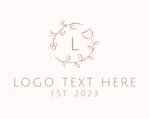 Autumn - Organic Floral Feminine Cosmetics logo design