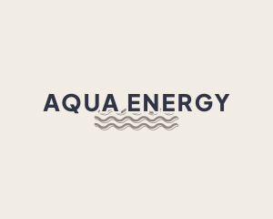 Aqua Ocean Waterpark logo design