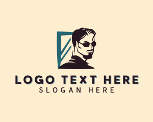 Fashion Hipster Man Logo