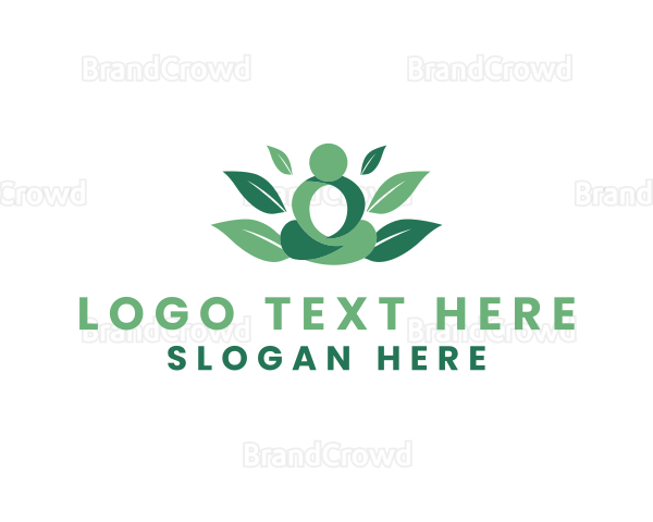 Nature Leaf Meditate Logo