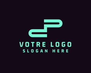 Generic Tech Letter P Logo