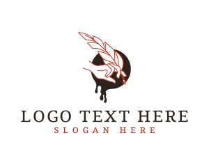 Writing - Plume Feather Ink logo design