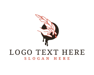 Quill - Plume Feather Ink logo design