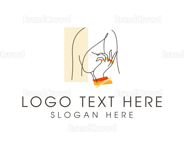 Elegant Woman Jewelry Logo