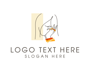 Letter Ov - Elegant Woman Jewelry logo design
