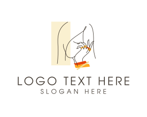 Expensive - Elegant Woman Jewelry logo design