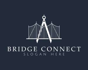 Bridge - Architecture Compass Bridge logo design