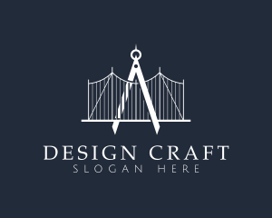 Architectural - Architecture Compass Bridge logo design