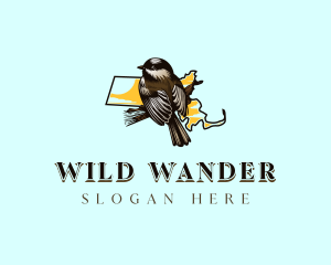 Massachusetts Chickadee Wildlife  logo design