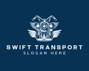 Motorcycle Rider Transport logo design