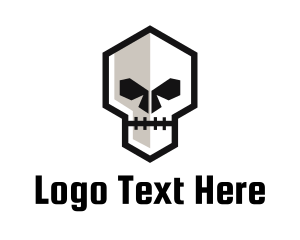 Zombie - Halloween Zombie Skull logo design