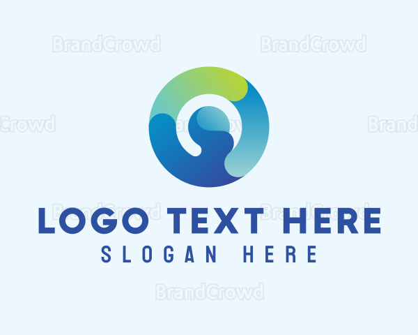 Gradient Tech Letter O Logo