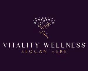 Woman Wellness Tree logo design