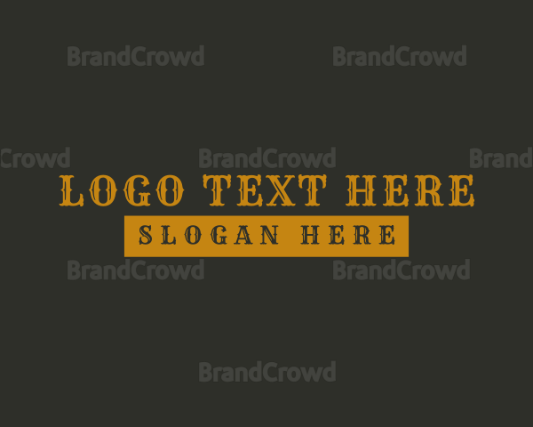 Gothic Western Brand Logo