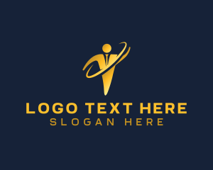 Outsourcing - Human Corporate Leader logo design