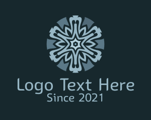 Textile - Baroque  Centerpiece Pattern logo design