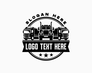Trucker - Logistics Cargo Vehicle logo design