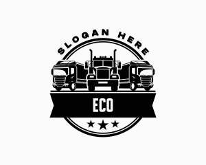 Haulage - Logistics Cargo Vehicle logo design