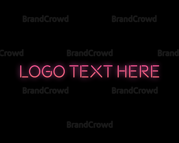 Glowing Neon Lights Logo