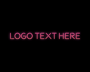 Glowing Neon Lights Logo