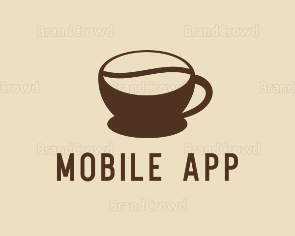 Coffee Bean Cup Logo