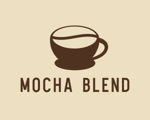 Mocha - Coffee Bean Cup logo design