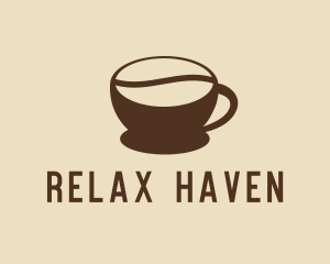 Cappuccino - Coffee Bean Cup logo design